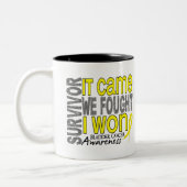 Bladerkanker overlevende dat we vonden dat ik wild tweekleurige koffiemok (Links)