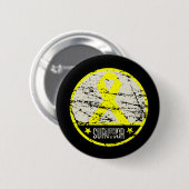 Bladerkanker Overlevende Mannen Vintages Ronde Button 5,7 Cm (Voorkant /achterkant)