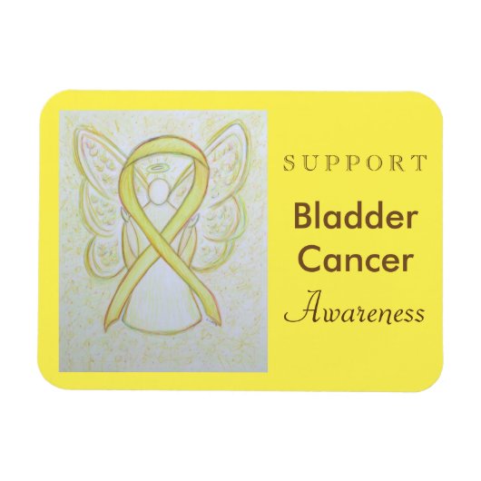 Bladerkanker - Ribbon Angel Magnet Magneet (Horizontaal)