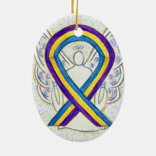 Bladerkanker - Ribbon Angel Ornament (Achterkant)