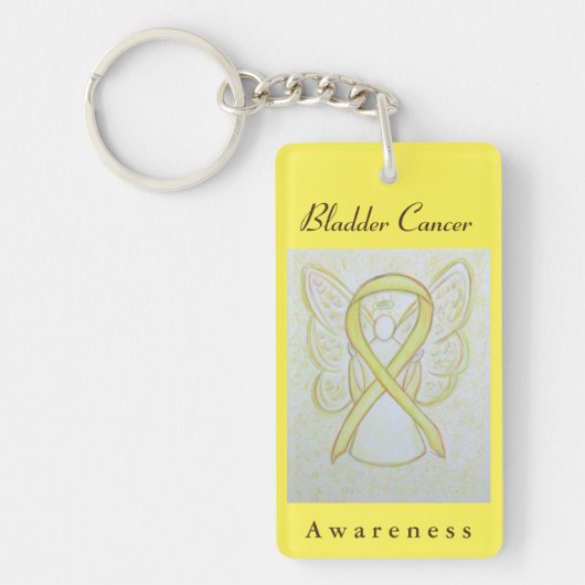 Bladerkanker Sleutelhanger Ribbon Angel (Voorkant)