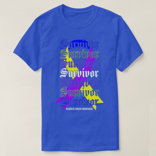 Bladerkanker — Survivor Tricolor Ribbon T-shirt (Design voorkant)