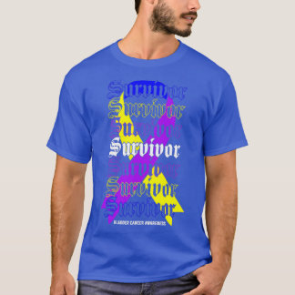 Bladerkanker — Survivor Tricolor Ribbon T-shirt