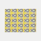 Bladerkanker - Tandentapers Fleece Deken (Voorkant (Horizontaal))