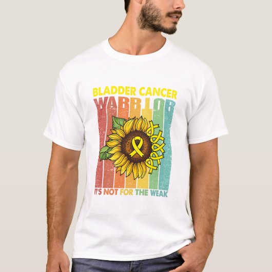 Bladerkanker Warrior Het is niet voor de zwakte T-shirt (Voorkant)