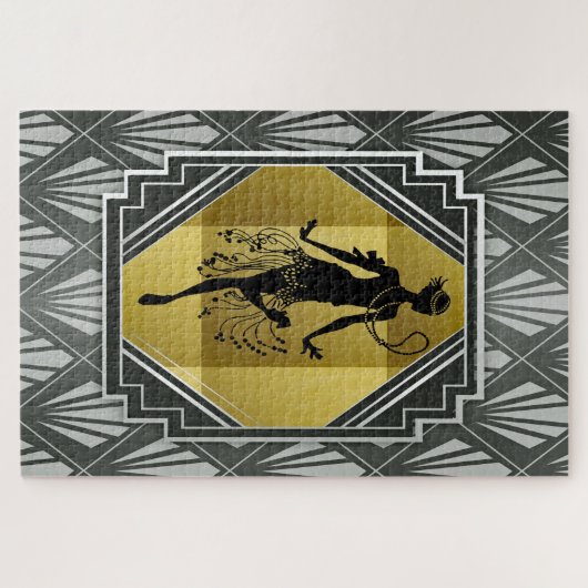 bladermeisje puzzel legpuzzel (Horizontaal)