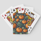 Bladerrijke Pompoen Patch Pokerkaarten (Achterkant)