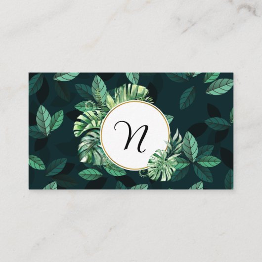 Bladervormige visitekaartjes (Voorkant)