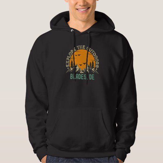 Blades, Delaware - Explore The Outdoors Premium Hoodie (Voorkant)