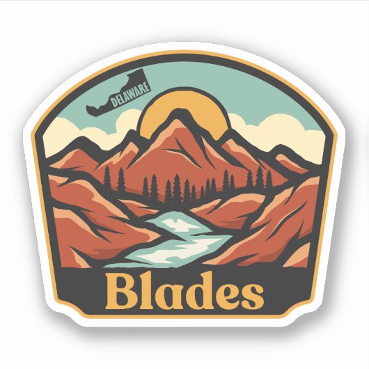Blades, Delaware Sticker (Voorkant)