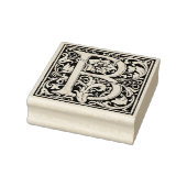 bladflorale letter B Rubberstempel (Stempel)