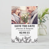 bladfoto slaat de datum op save the date (Staand voorkant)