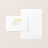 bladgoud | Gepersonaliseerd Folie Kaarten (Display)
