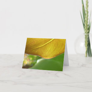 Bladgoud Notecard Kaart