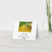 Bladgoud Notecard Kaart (Achterkant)