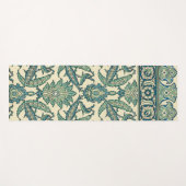 Bladgroen  Arabisch Botanisch Patroon Yogamat (Voorkant (horizontaal))
