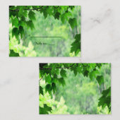 Bladgroen Bruiloft Escort Kaart Plaatskaartje (Voorkant / Achterkant)