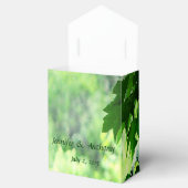 Bladgroen Bruiloft Favor Box Bedankdoosjes (Geopend)