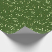 bladgroen cadeaupapier (Hoek)