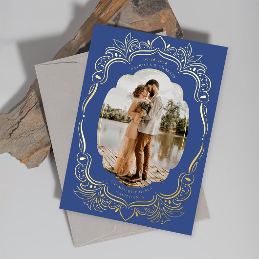 Bladgroen  foto Lijst Folie Uitnodiging