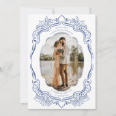 Bladgroen foto Lijst Save The Date (Voorkant)