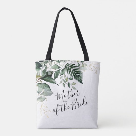 Bladgroen gebladerte geschenk voor de moeder van d tote bag (Achterkant)