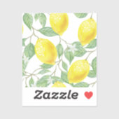 bladgroen-geel-citroenvrucht sticker (Vel)