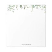 bladgroen notitieblok (Voorkant)