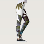 Bladgroen, Tropische bladeren Leggings (Rechts)