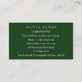 Bladgroen Tuinieren Huisplant Tuinbouw Visitekaartje (Achterkant)