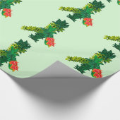 Bladgroen Vredesbord Verpakkingspapier Cadeaupapier (Hoek)