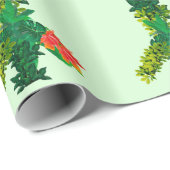 Bladgroen Vredesbord Verpakkingspapier Cadeaupapier (Rol Hoek)