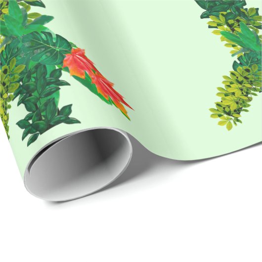 Bladgroen Vredesbord Verpakkingspapier Cadeaupapier (Rol Hoek)