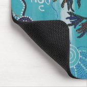 Bladgroen Zee Dragon Mouse Mat Muismat (Hoek)