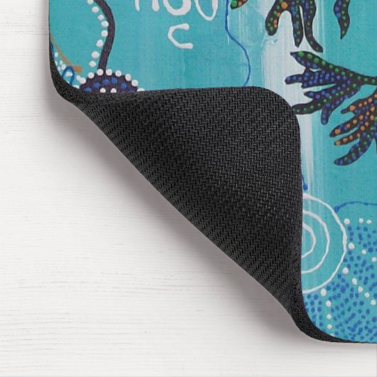 Bladgroen Zee Dragon Mouse Mat Muismat (Hoek)