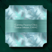 Bladgroene Blauwgroen mentale gezondheidsadviseur  Kartonnen Onderzetters