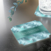 Bladgroene Blauwgroen mentale gezondheidsadviseur  Kartonnen Onderzetters