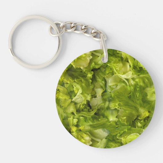 Bladgroene sla sleutelhanger (Voorkant)