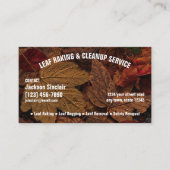 Bladharken en opruimen visitekaartje (Voorkant)