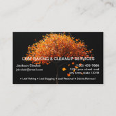 Bladharken en opruimen visitekaartje (Voorkant)