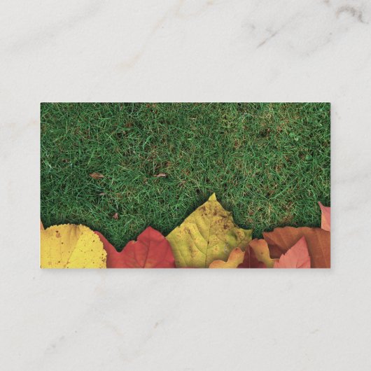 Bladharken en opruimen visitekaartje (Achterkant)