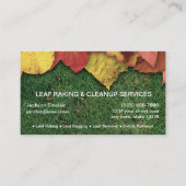 Bladharken en opruimen visitekaartje (Voorkant)