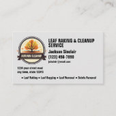 Bladharken en opruimen visitekaartje (Voorkant)
