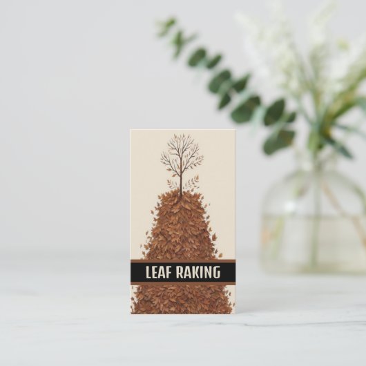 bladharken visitekaartje (Staand voorkant)