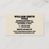 bladharken visitekaartje (Achterkant)