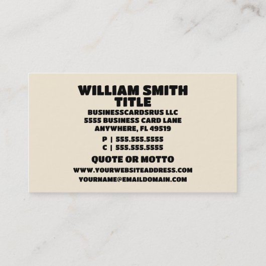 bladharken visitekaartje (Achterkant)