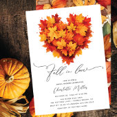 Bladhart Herfst in Liefde Vrijgezellenfeest Kaart