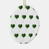 Bladhart Keramisch Ornament (Rechts)