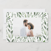 bladig aquarel foto save the date (Achterkant)