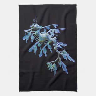 Bladige Zeedraak Keukenhanddoek